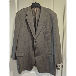 TRUSSINI Mens Herringbone Blazer Jacket Made in Italy Wool Blend Size 48R
Winter
